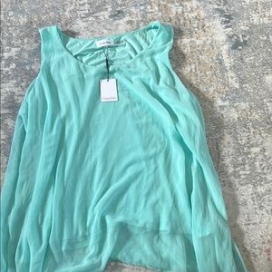 Calvin Klein Women's Light Blue Blouse